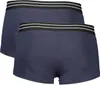 Zweierpack Herren Boxershorts Blau mit Muster und Produktbild-Vorschau 2