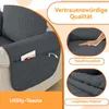 Möbelschoner，Sofahusse，Couchbezug，Sofaschoner，Rutschfest，für Produktbild-Vorschau 7