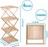alpina Badregal 4-lagig 40 x 33,5 x 93,5 CM faltbar Bambus Produktbild-Vorschau 3