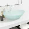 vidaXL Umywalka ze szkła hartowanego 54,5x35x15,5 cm Matowa Podgląd zdjęcia produktu 2