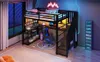 Gaming hoogslaper 90x200 cm met RGB-LED-verlichting, Productafbeelding-voorbeeld 8