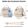Sac à dos pour femmes, petit, avec protection RFID, 3-en-1 Voir les images du produit 7