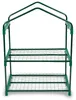 A green mini greenhouse with two shelves against a white background. Náhled obrázku produktu
