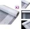 vidaXL Gitter-Abdeckplanen 2 Stk. 260 g/m² 3x20 m Weiß -  Produktbild-Vorschau 1