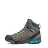 ZG Trek GTX Trekking Schuhe für Damen von Scarpa; in Grau mit türkisfarbenen Akzenten; ideal für Wanderungen. Podgląd zdjęcia produktu