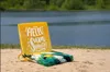 Klappbare Oxford Strandliege mit Grün-weiß gestreift – Produktbild-Vorschau 6