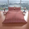 Bettwäsche 4 teilig Set Baumwolle 135x200 cm Rot Rosa Produktbild-Vorschau 2