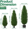 XINZI Plante artificielle Cyprès artificiel en pot 150 cm Voir les images du produit 2