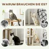 PawHut, tiragraffi da 86 cm per gatti, con pallina Anteprima dell’immagine prodotto 6