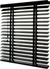 Holz Jalousie 50 mm - Schwarz - 60 cm x 175 cm - Fenster Produktbild-Vorschau 3