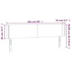 The Living Store Kopfteil mit Ohren Weiß 203x16x78/88 cm Produktbild-Vorschau 9