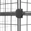 Černá kovová ohrádka pro psa kočku králíka 108 cm Náhled obrázku produktu 3