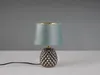 Tischlampe - Grün - Grüngrau - Goldgelb - H 26 cm - Keramik Produktbild-Vorschau 8