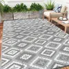 Outdoor Teppich 180x270 cm wetterfest umkehrbar Kunststoff