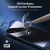A hammer is shown striking a smartphone screen, illustrating the screen protector's durability. Produktbild-Vorschau