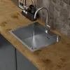 HAGO24 Einbauspüle 55x45cm Edelstahl Küchenspüle Spülbecken Produktbild-Vorschau 2