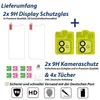 2X Schutzglas (Display + Kamera) für iPhone 12 Panzerfolie Produktbild-Vorschau 7