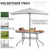 Outsunny Tuintafel, Balkontafel, Bijzetter met parasolgat, Productafbeelding-voorbeeld 7
