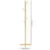 A freestanding coat rack with a tree-like design and multiple hooks, shown against a white background with measurement annotations. Produktbild-Vorschau