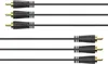 Hama Audio-/Video-Kabel 3-Cinch, vergoldet, 1,5 m Produktbild-Vorschau 3