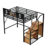 Merax Etagenbett Hochbett 140x200 mit Stauraumleiter und Produktbild-Vorschau 8