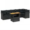 The Living Store 7-tlg. Garten-Sofagarnitur mit Kissen Produktbild-Vorschau 3