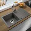 LINDBERGH® Granitspüle Grau "MEG33" inkl. Siphon Produktbild-Vorschau 1
