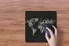 MuchoWow® Mauspad Mousepad Weltkarte - Schwarz - Weiß - Produktbild-Vorschau 3