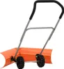 vidaXL Schneeschieber mit Teleskopgriff Orange Stahl Produktbild-Vorschau 3