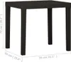 vidaXL Gartentisch Anthrazit 79x65x72 cm Kunststoff Produktbild-Vorschau 4
