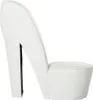 vidaXL Židle tvaru Stiletto bílá umělá kůže Náhled obrázku produktu 2
