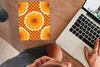 MuchoWow® Mauspad Mousepad Blumen - Punkte - Vintage - Produktbild-Vorschau 3