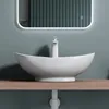 doporro Lavabo vasque à poser blanc 59cm lave main Voir les images du produit 5