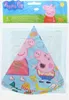 Peppa Pig – 6 party klobúkov – z papiera Náhľad obrázku produktu 2