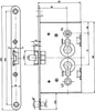 Spezialeinsteckschloss f.Metalltüren PZW 20/65/72/8mm DIN Produktbild-Vorschau 1