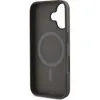 The image shows the inside of a dark gray phone case with a circular magnetic ring and the Guess logo printed on it. Produktbild-Vorschau