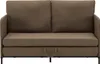 A brown sofa bed shown from the front. Produktbild-Vorschau