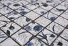 Mosaikfliese Retro Vintage Keramik weiß blaue Blume Produktbild-Vorschau 6