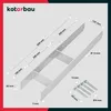 A diagram of a galvanized steel H-post anchor with dimensions and included screws. Produktbild-Vorschau