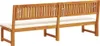 vidaXL Lehátko s polštářem hnědé 200 x 57 x 75 cm akátové Náhled obrázku produktu 7