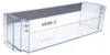 A clear plastic refrigerator door bin with Bosch branding. Produktbild-Vorschau