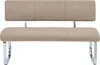 Esszimmerbank VILAS für 3 Personen mit Stoffbezug, beige - Produktbild-Vorschau 3