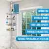 Étagère de douche télescopique réglable 70-275 cm avec 4 Voir les images du produit 2