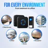 Strex Campanello Senza Fili con 2 Ricevitori - Plug & Play Anteprima dell’immagine prodotto 3