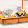 Relaxdays Sandkasten mit verstellbarem Dach, HxBxT: 117 x Produktbild-Vorschau 3