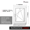 Finestra Framex per cantina Finestra in plastica Bianca Anteprima dell’immagine prodotto 2