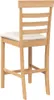 vidaXL Sgabello da bar con cuscino 2 pz. Albero di gomma in Anteprima dell’immagine prodotto 7