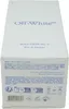 The image shows the side of a white perfume box with blue text and logos. Anteprima dell’immagine prodotto