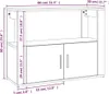 vidaXL Kredens dąb sonoma 80x30x60 cm materiał Podgląd zdjęcia produktu 10