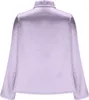 ASKSA Dámská saténová halenka Vodopádový límec Elegantní Náhled obrázku produktu 4